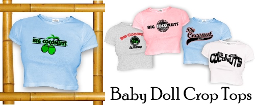 Big Coconuts Baby Doll Crop tops